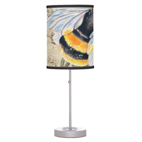 Save Our Bees Collage Table Lamp