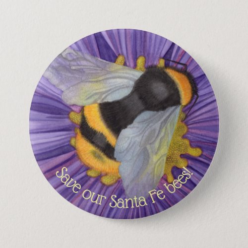 Save Our Bees Personalized Button