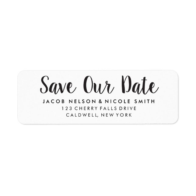 Save Our Date Labels (Front)