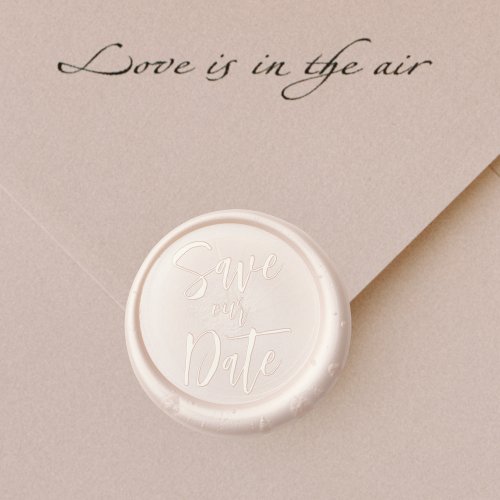 Save Our Date  Modern Script Wedding Wax Seal Sticker