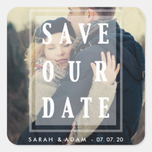 Save Our Date Overlay Save the Date Stickers