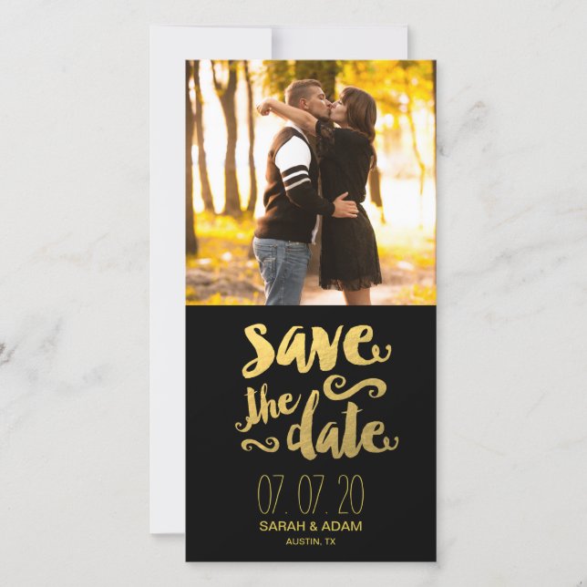 Save Our Date | Photo Save the Date Photo Card (Front)