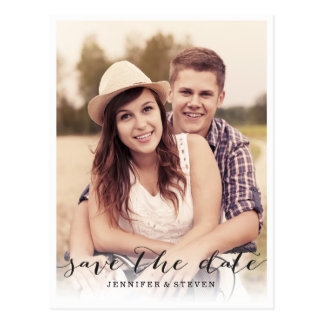 SAVE OUR DATE | SAVE THE DATE SCRIPT ANNOUNCEMENT POSTCARD