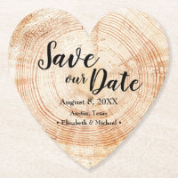 Save our date Wood grain Wedding Rustic 