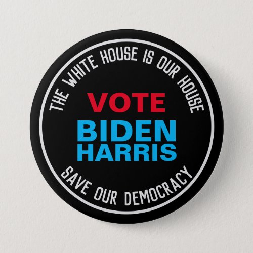 Save Our Democracy Vote BIDEN HARRIS Campaign Button