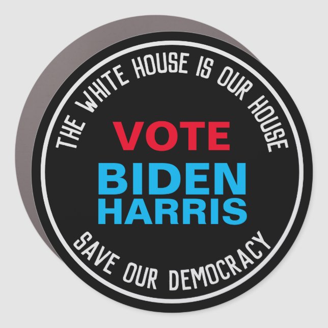 Save Our Democracy Vote BIDEN HARRIS Car Magnet (Front)