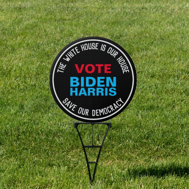 Save Our Democracy Vote BIDEN HARRIS Yard Sign (Insitu)