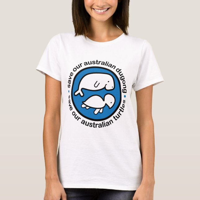 Save our dugong & turtles T-Shirt (Front)