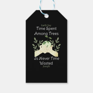 save our earth, earth day, love earth, personalize gift tags