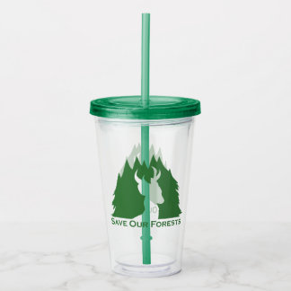 Save Our Forests Acrylic Tumbler