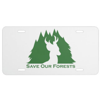 Save Our Forests License Plate