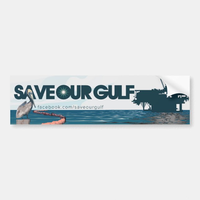 Save Our Gulf Bumper Sticker (Front)