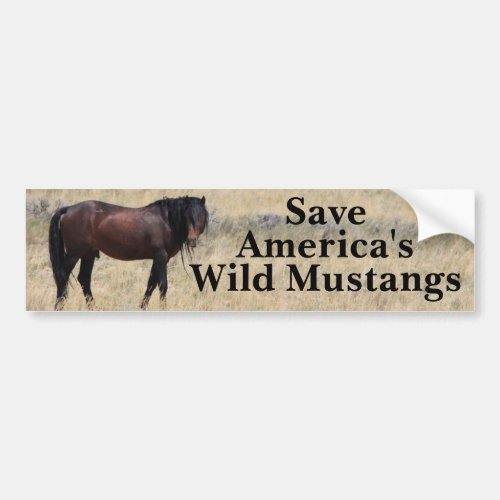 Save Our Mustangs Bumper Sticker