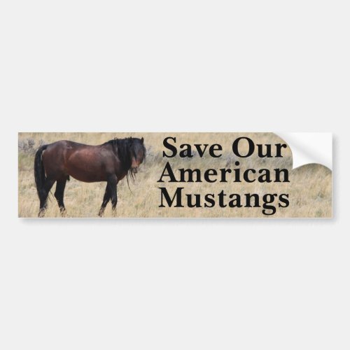 Save Our Mustangs Bumper Sticker