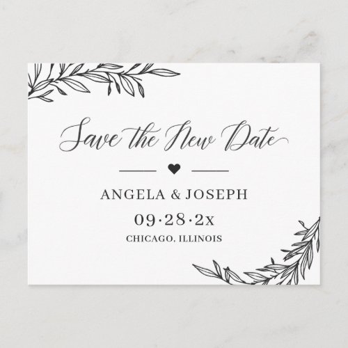 Save Our New Date Wedding Postponed Change of Plan Postcard - Wedding Postponed Announcement Template - Simple Elegant Save the New Date Postcard.
(1) For further customization, please click the "customize further" link and use our design tool to modify this template.
(2) If you need help or matching items, please contact me.