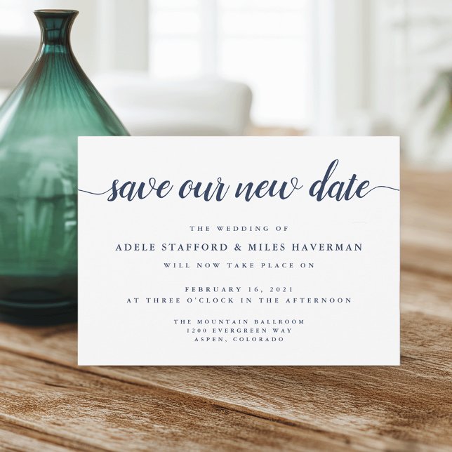Save Our New Date | Wedding Postponement Save The Date (Creator Uploaded)