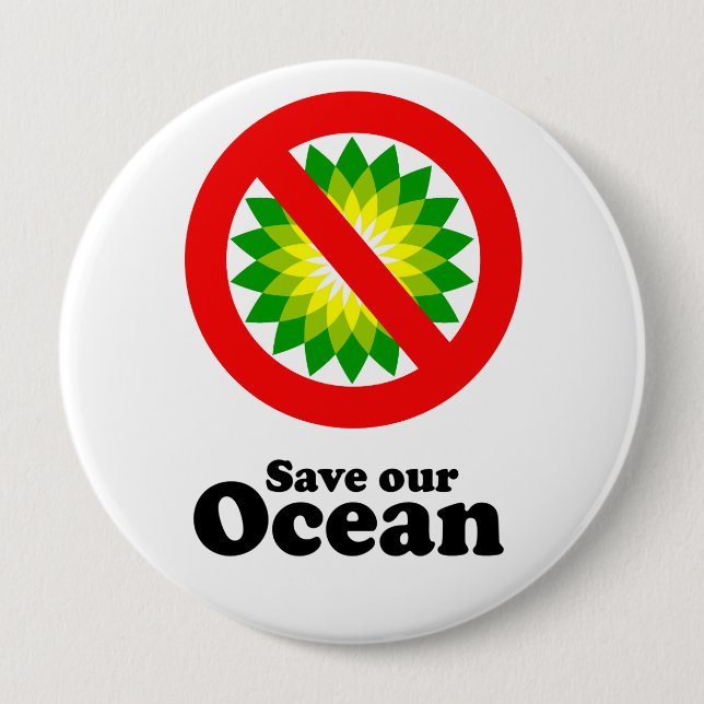 SAVE OUR OCEAN BUTTON (Front)