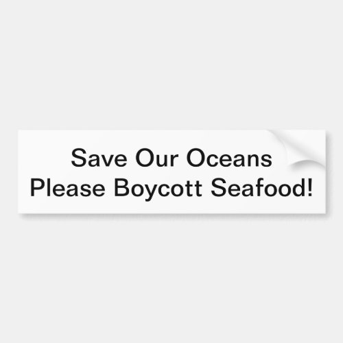 Save Our Oceans Bumper Sticker