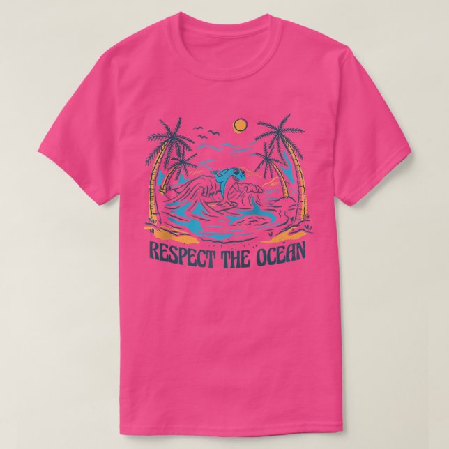 Save Our Oceans Orca Whale  Shark Ocean  T-Shirt (Design Front)