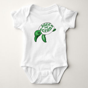 Save Our Oceans Sea Turtle Baby Bodysuit