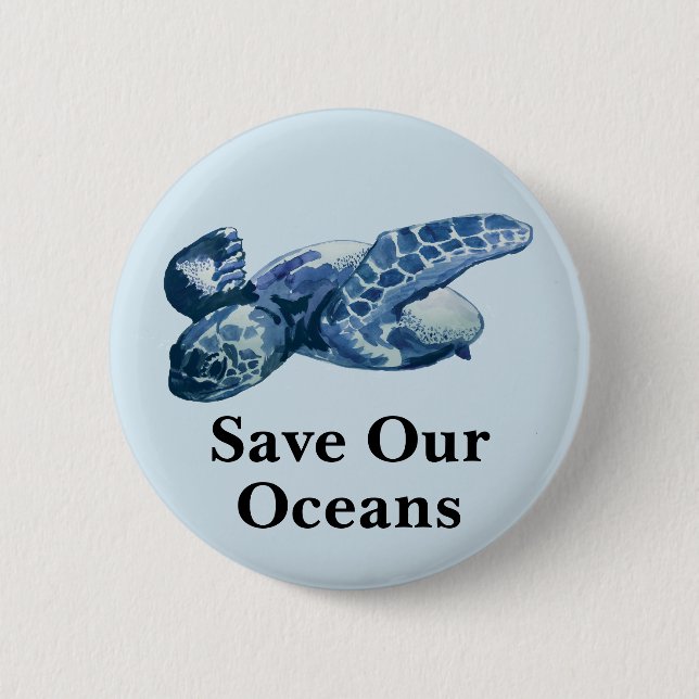 Save Our Oceans Sea Turtle Pin (Front)