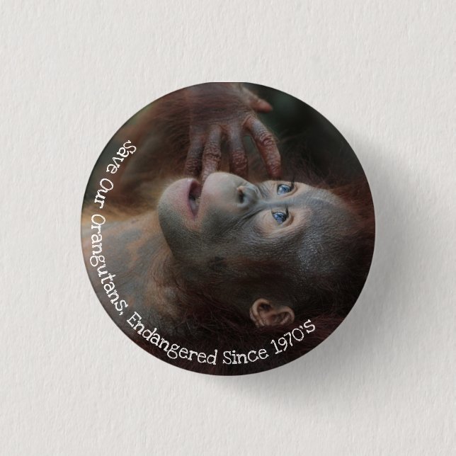 Save Our Orangutans Button (Front)