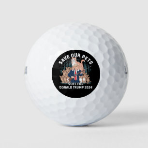 Save Our Pets 2024 President Trump Political Golf Balls