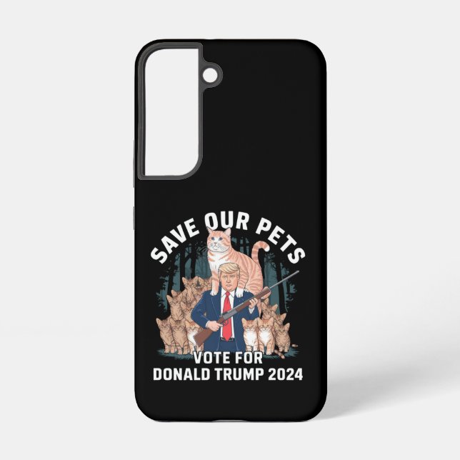 Save Our Pets 2024 President Trump Political  Samsung Galaxy Case (Back)
