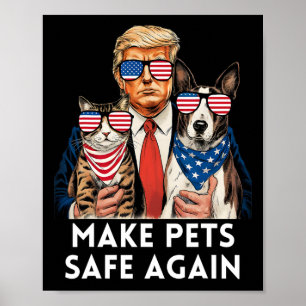 Save Our Pets Vote For Trump Trump Vance Election Poster