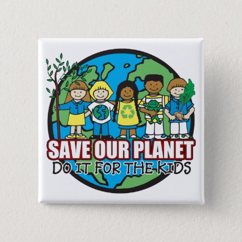 Save Our Planet Button