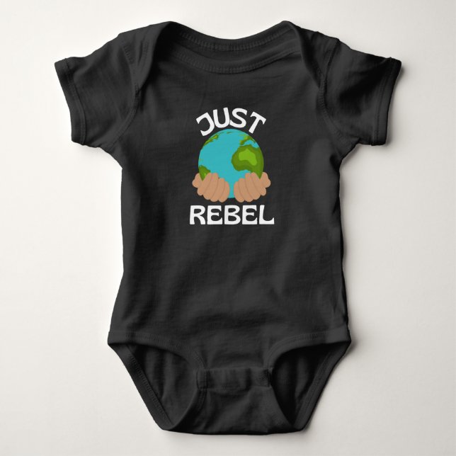 Save Our Planet Extinction Rebellion Climate Care Baby Bodysuit (Front)