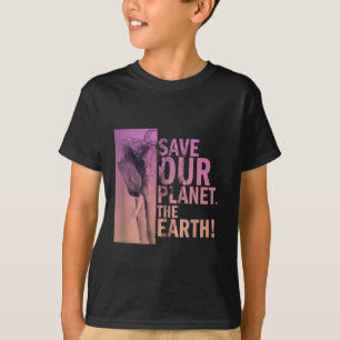 Save Our Planet The Earth Elephant Environmental P T-Shirt