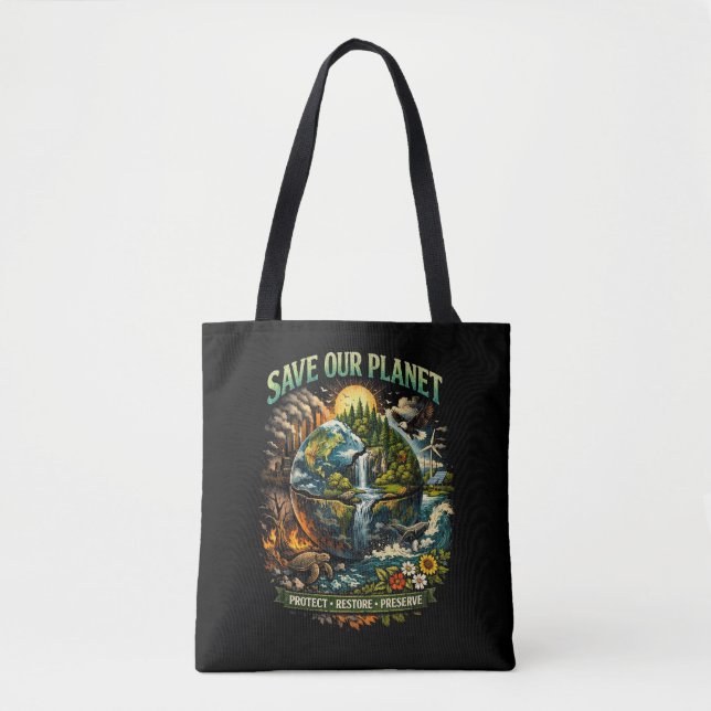 Save Our Planet Tote Bag (Front)
