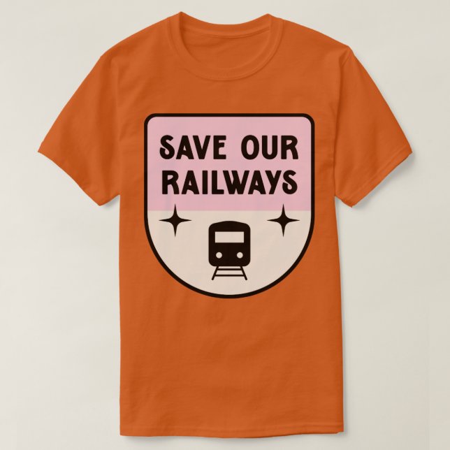 Save Our Railways Train Strike T-Shirt (Design Front)