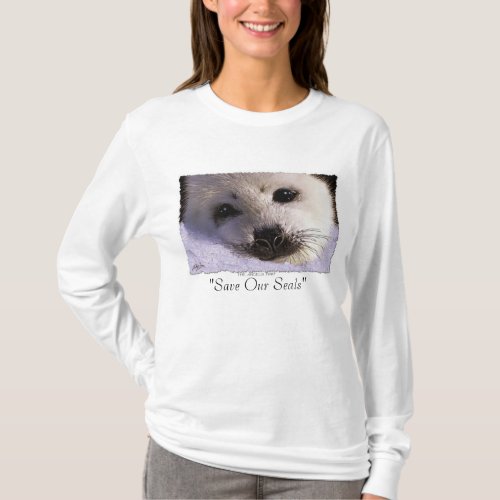 SAVE OUR SEALS Harp Seal Protection Shirt