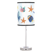 Save Our Seas | Endangered Marine Animals Kids  Table Lamp (Back)