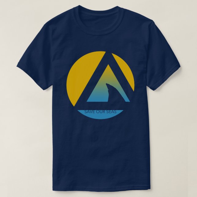 save our seas tricircles T-Shirt (Design Front)