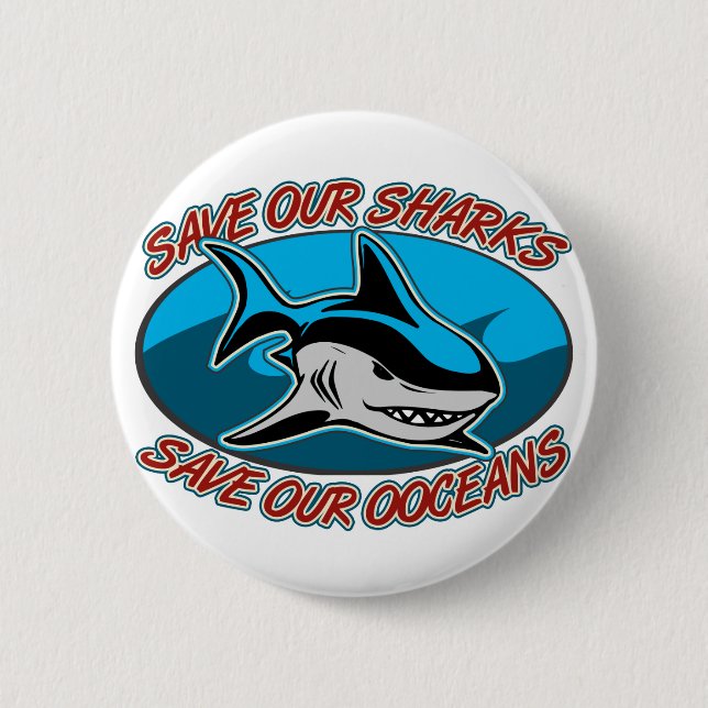 Save Our Sharks Button (Front)