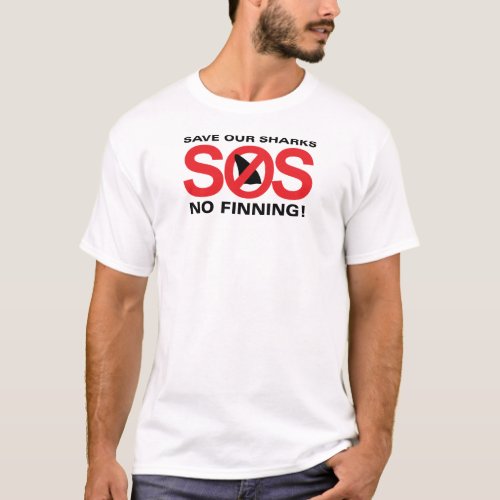 Save Our Sharks No Finning Mens Basic T_Shirt