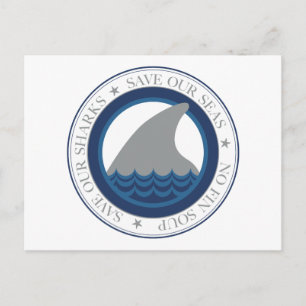 save our sharks postcard