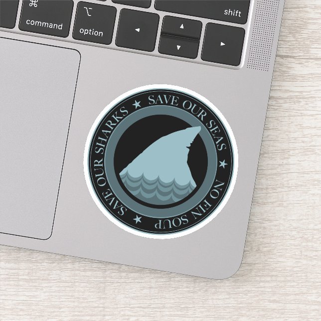 save our sharks sticker (Detail)