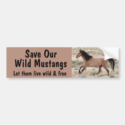 Save Our Wild Horses Bumper Sticker