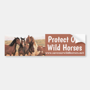 Save Our Wild Horses Bumper Sticker