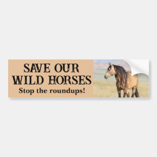 Save Our Wild Horses Bumper Sticker