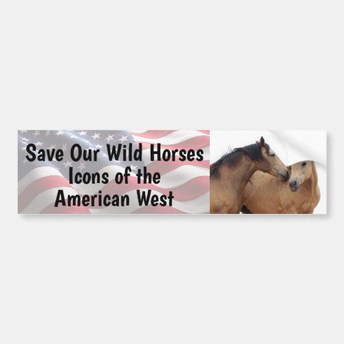 Save Our Wild Horses Bumper Sticker