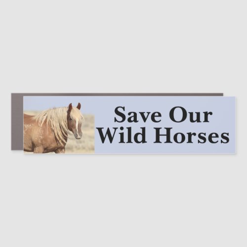 Save Our Wild Horses Bumper Sticker Car Magnet