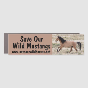 Save Our Wild Horses Bumper Sticker Car Magnet