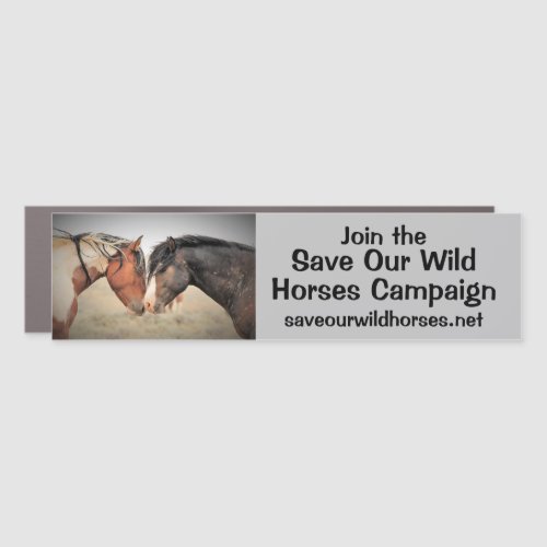 Save Our Wild Horses Campaign Car Magnet