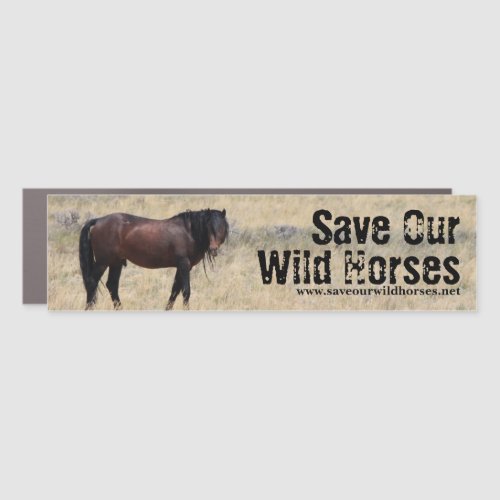 Save Our Wild Horses Campaign Car Magnet