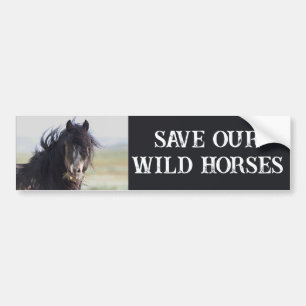 Save Our Wild Horses Jetstream Bumper Sticker